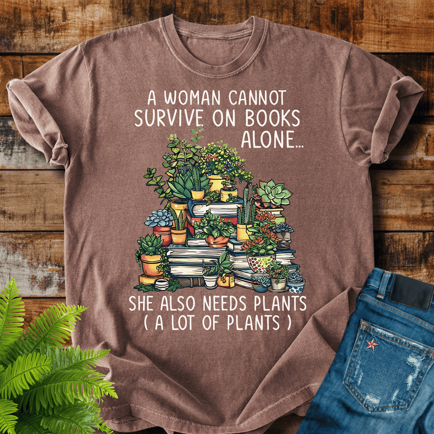 Books And Plants T-shirt