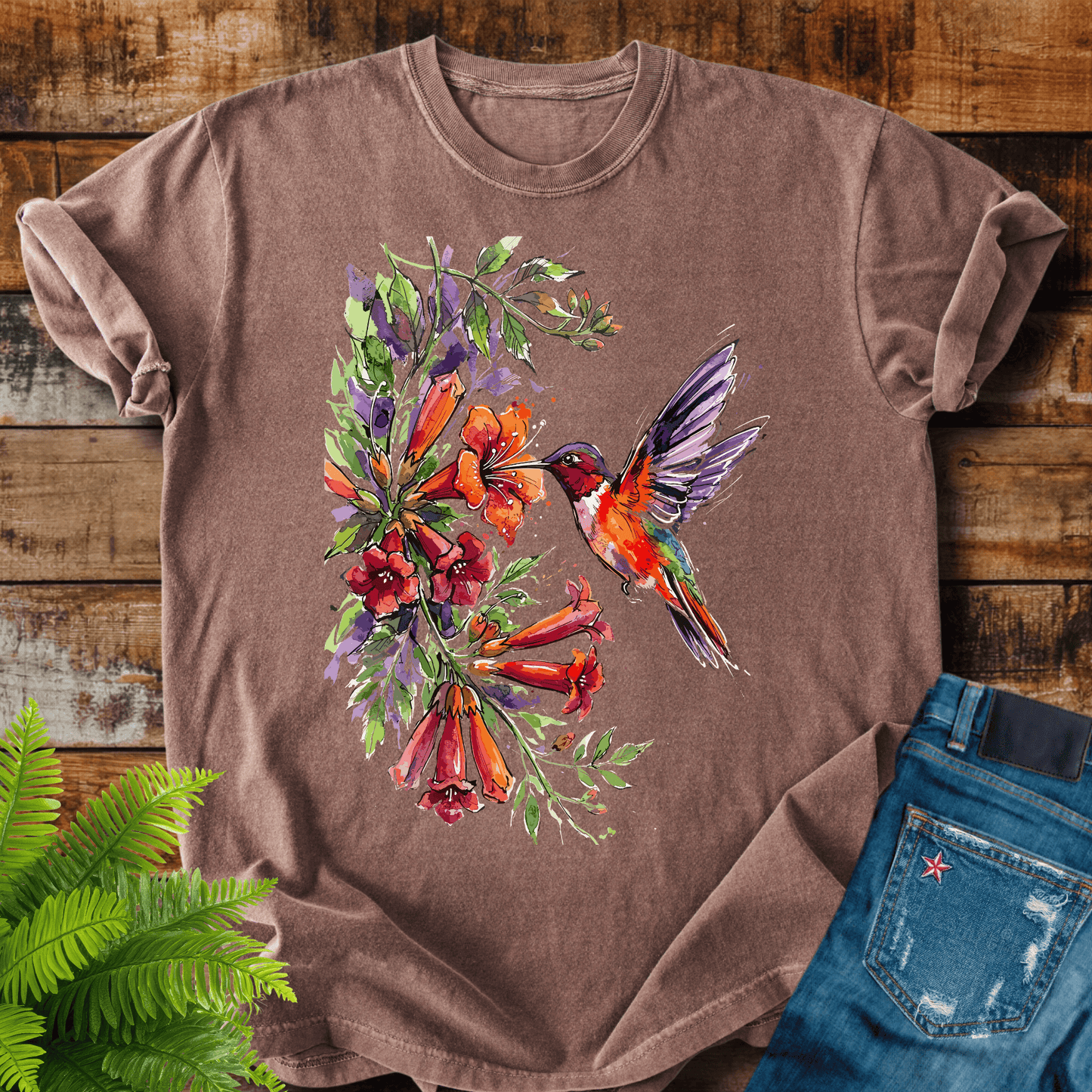 Watercolor Hummingbird T-shirt