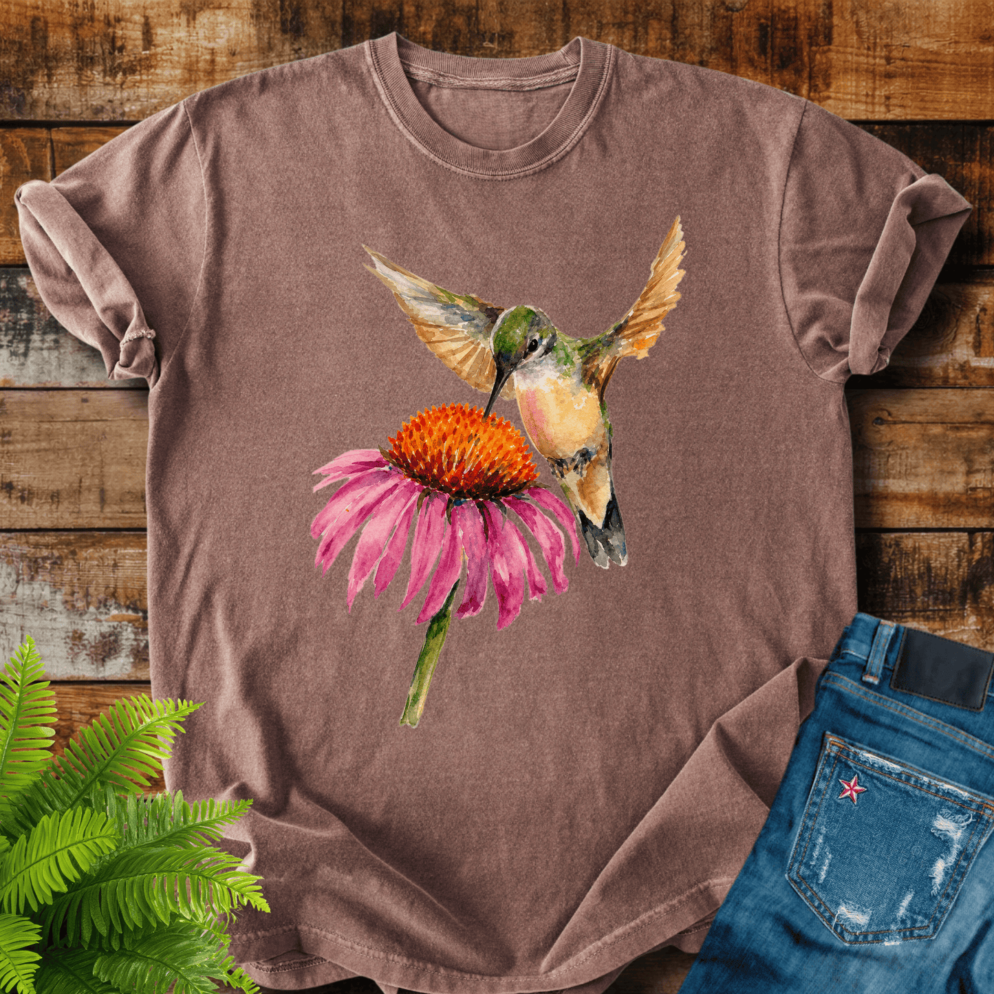 Hummingbird Flower T-shirt