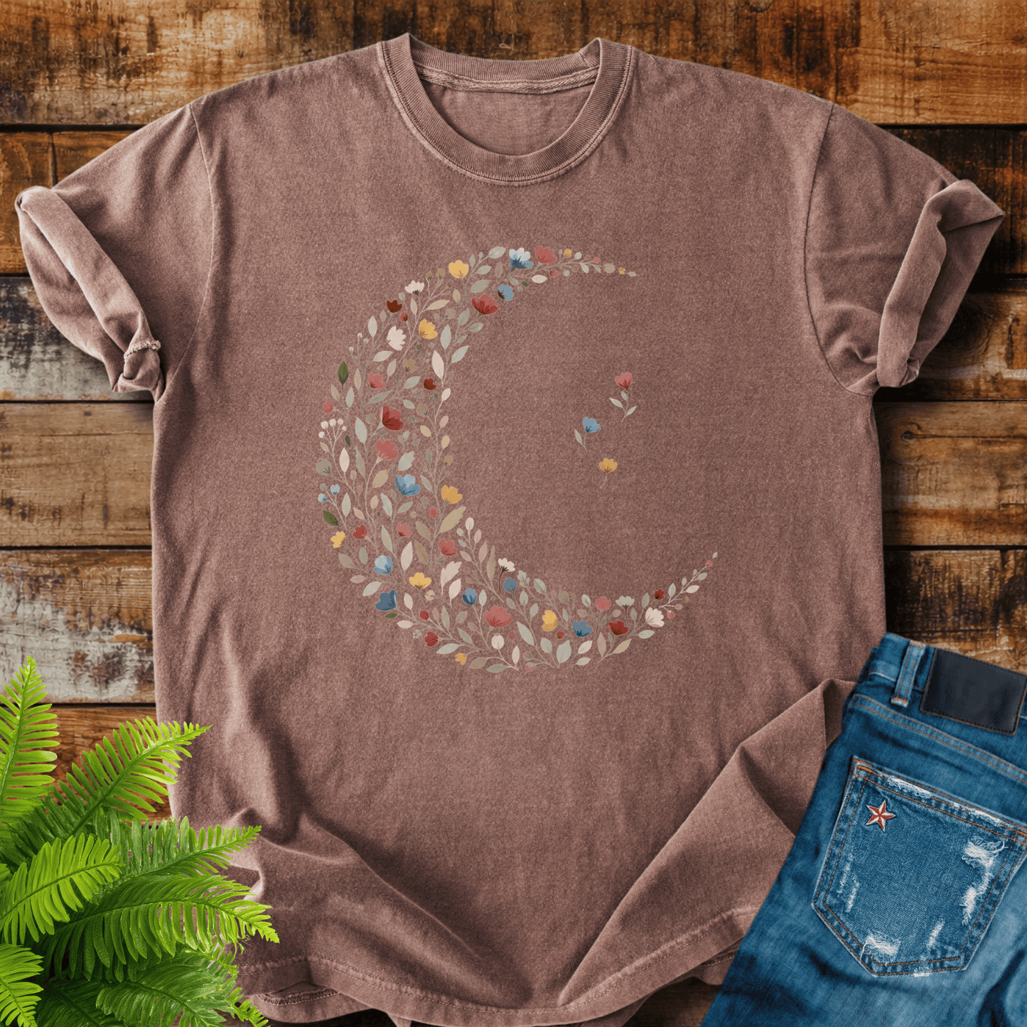 Floral Crescent T-shirt