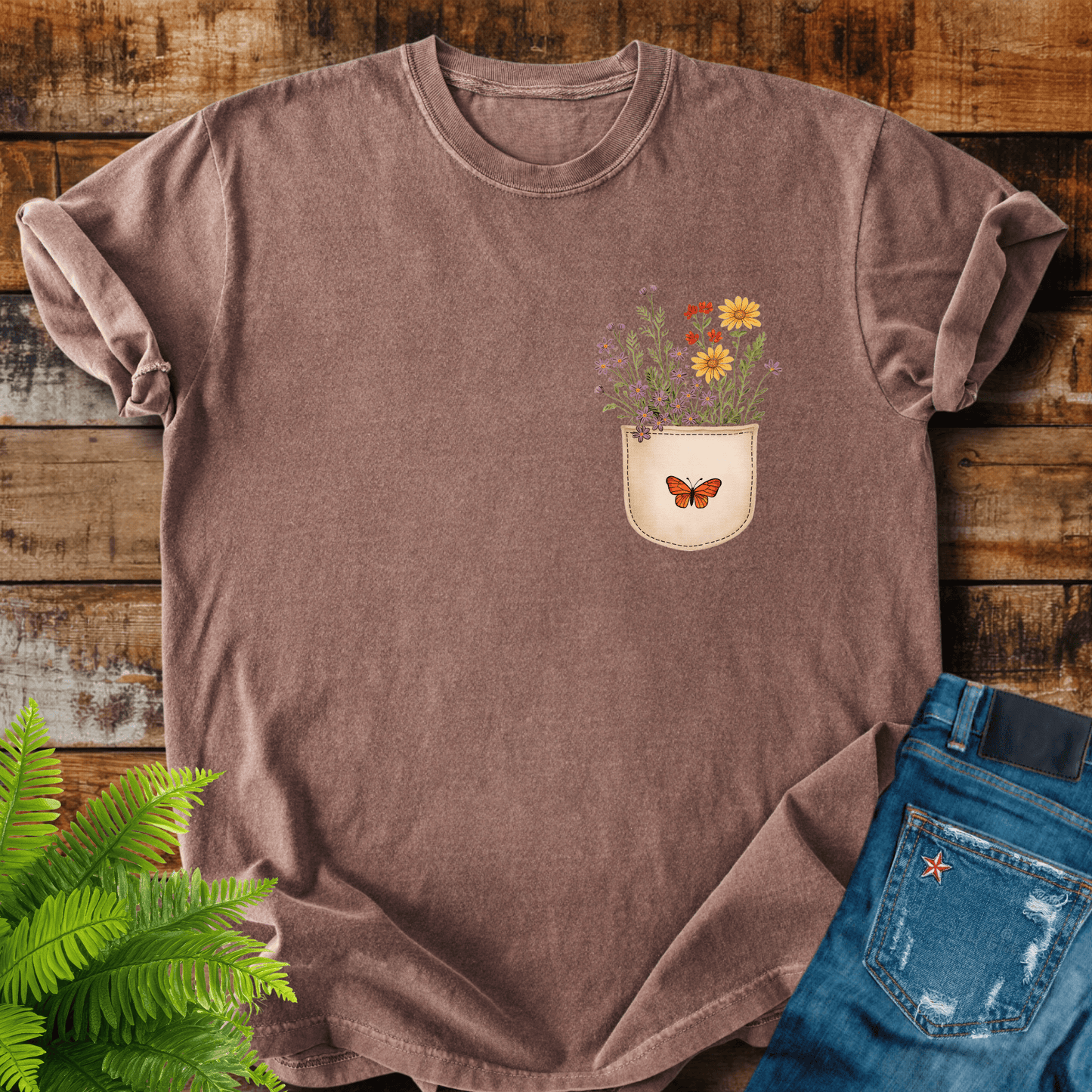 Floral Pocket T-shirt