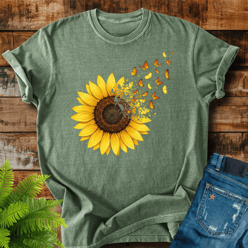 Sunflower Butterflies T-shirt