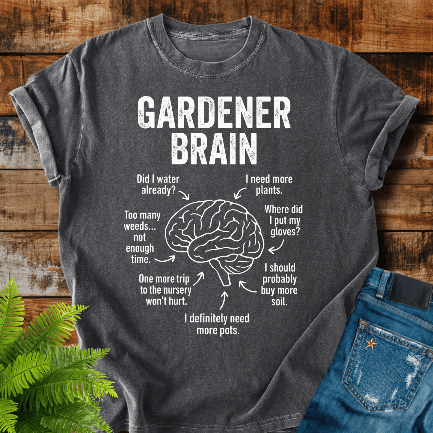 Gardener Brain T-shirt