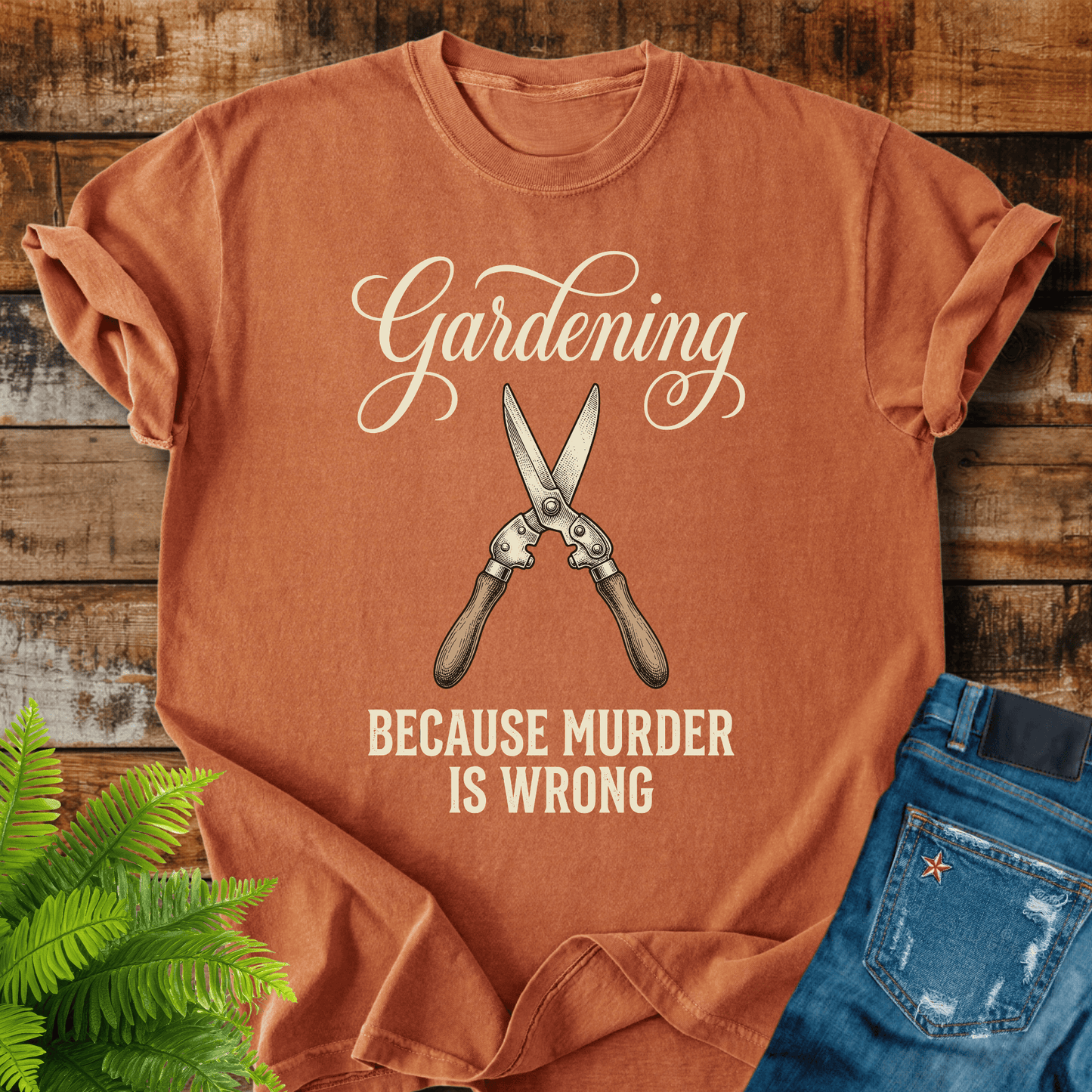 Gardening Murder Wrong T-shirt