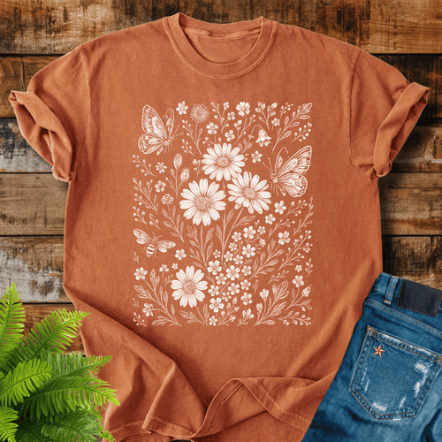 Wildflower Butterflies T-shirt