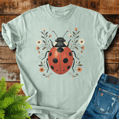 Floral Ladybug T-shirt