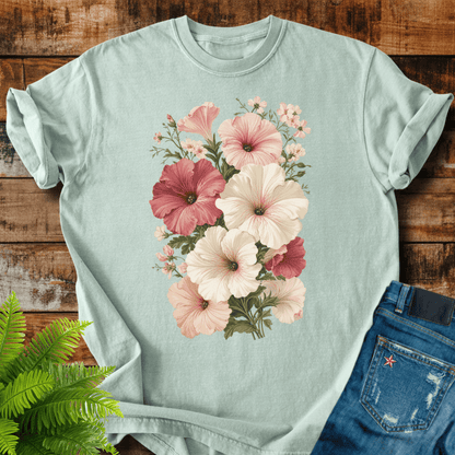 Vintage Hibiscus Bouquet T-shirt