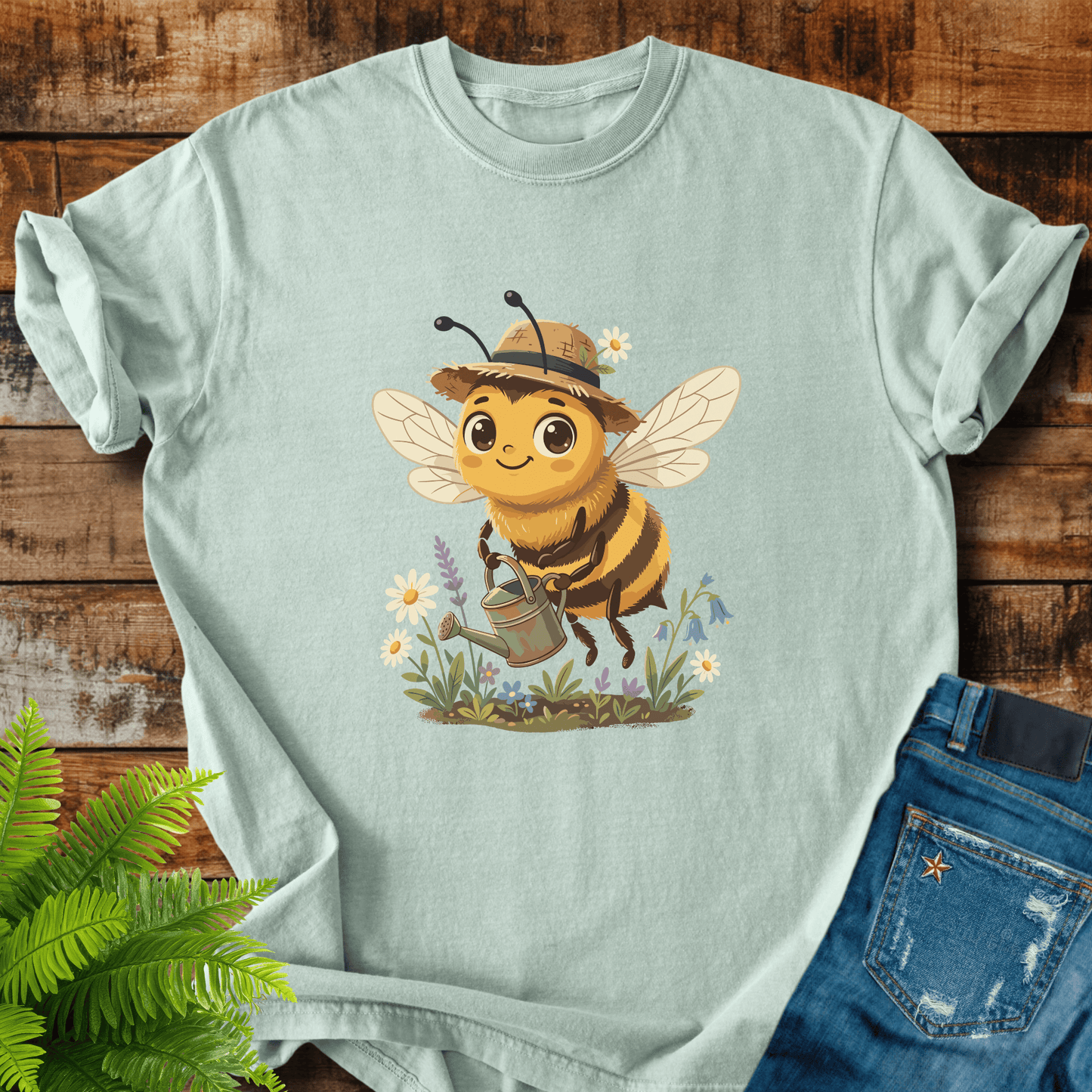 Cute Gardener Bee T-shirt