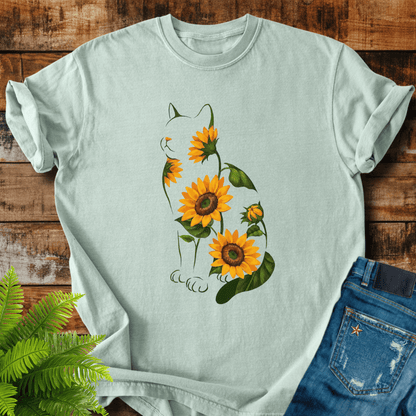 Sunflower Cat T-shirt