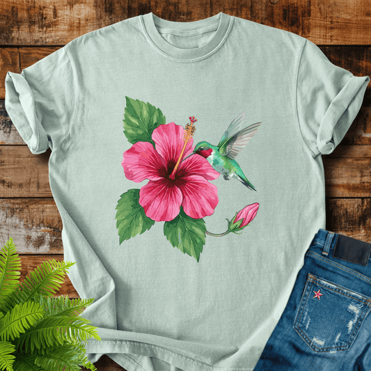 Hummingbird Hibiscus T-shirt