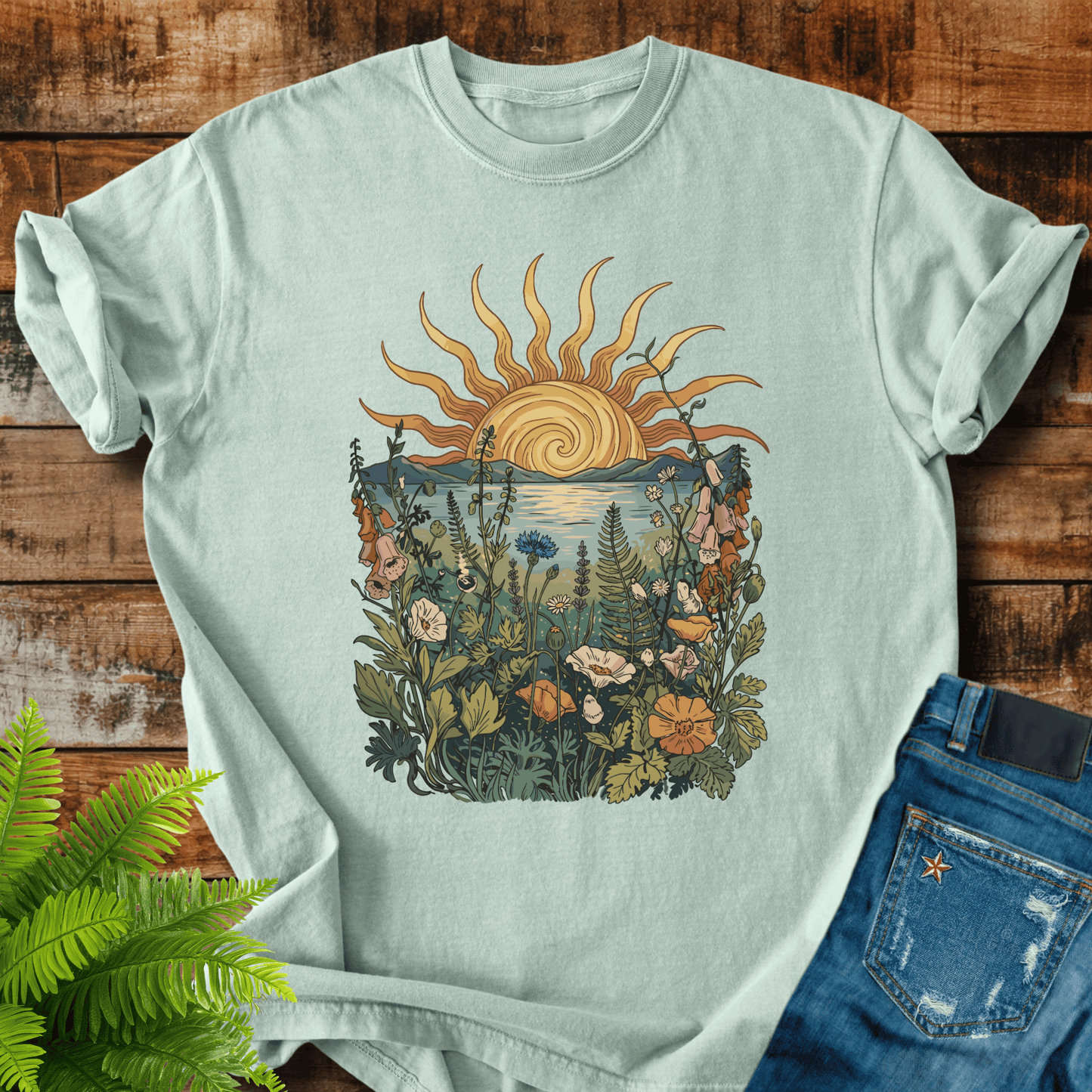Sunset Wildflowers T-shirt