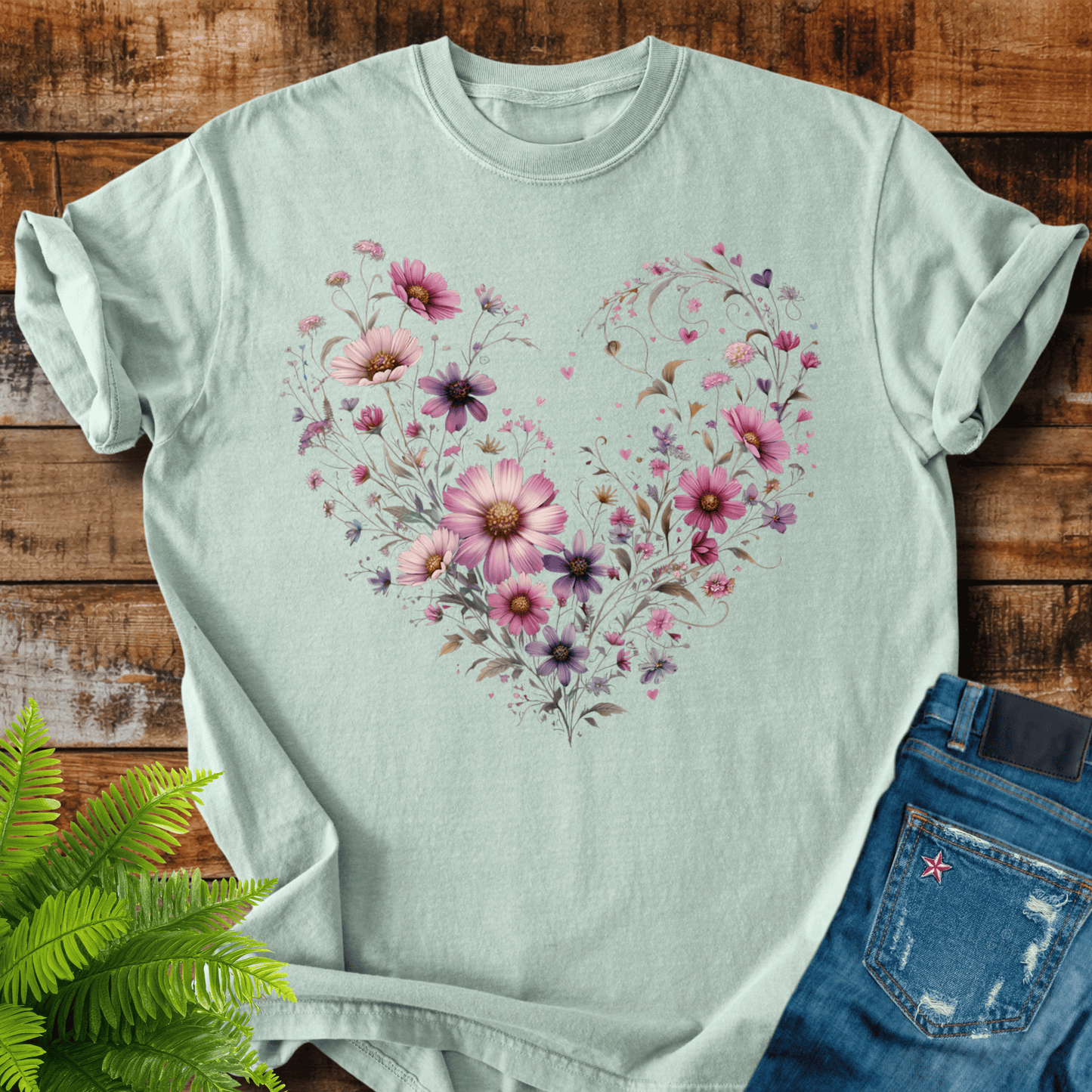Floral Heart T-shirt