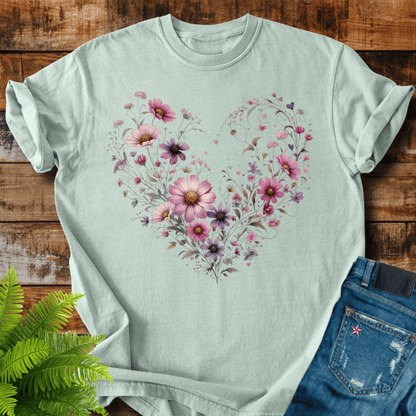 Floral Heart T-shirt