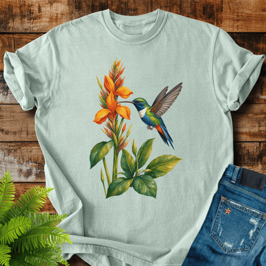 Hummingbird Flower T-shirt