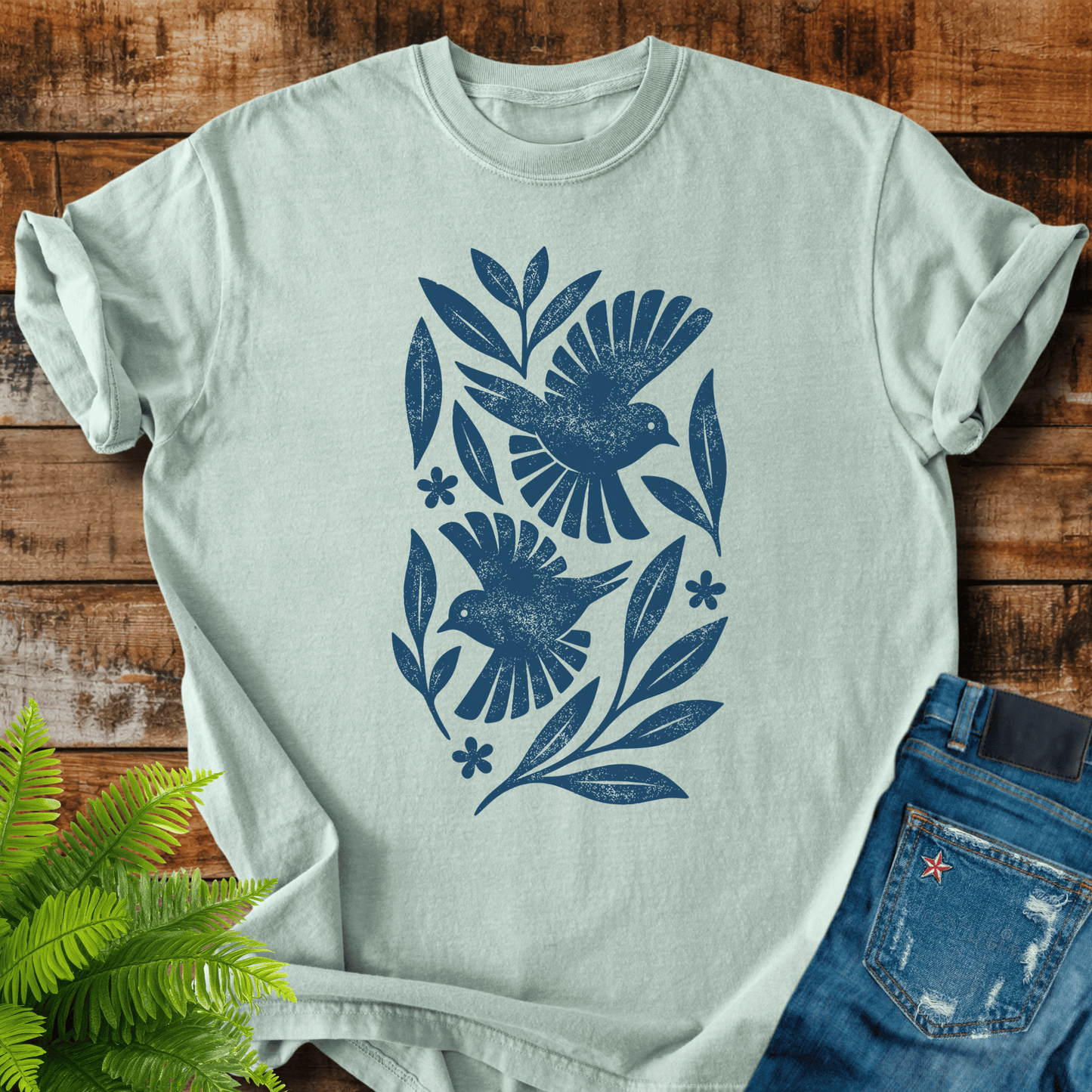 Folk Birds T-shirt
