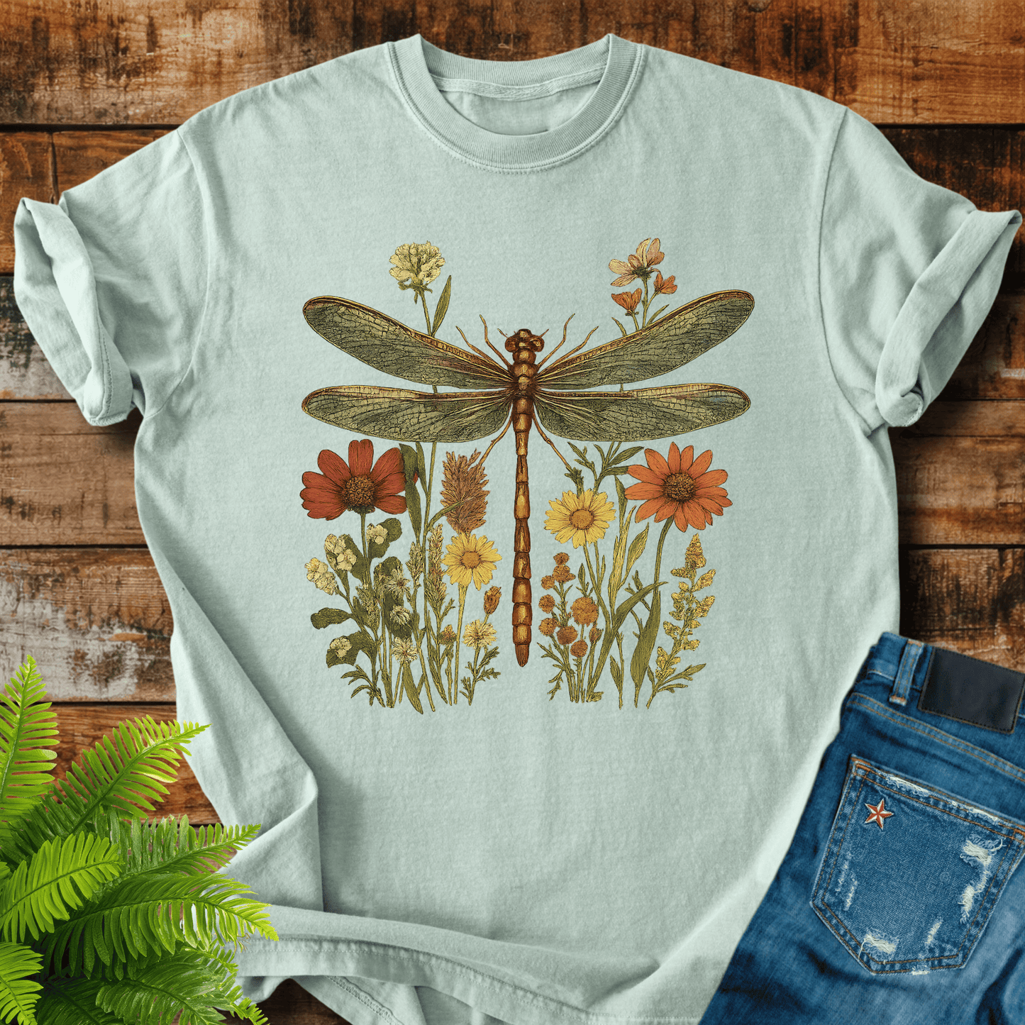 Dragonfly Wildflowers T-shirt