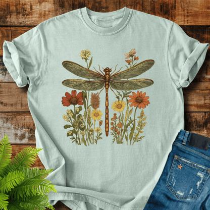 Dragonfly Wildflowers T-shirt