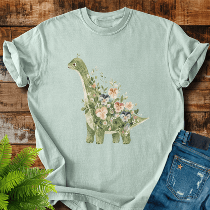 Floral Dinosaur T-shirt