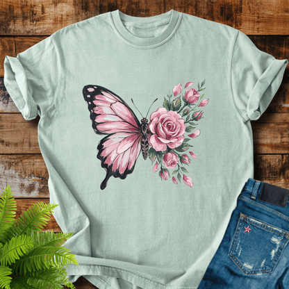 Butterfly Rose T-shirt