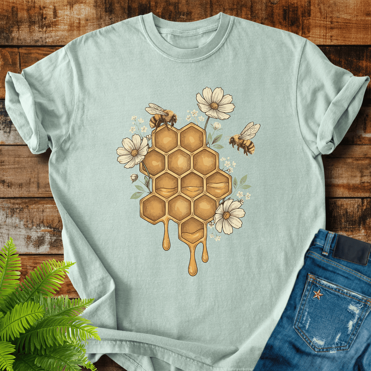 Honeycomb Bees T-shirt