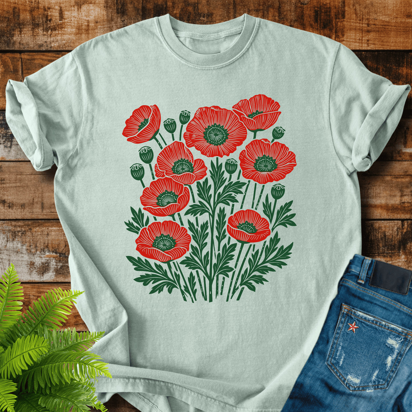 Red Poppies T-shirt
