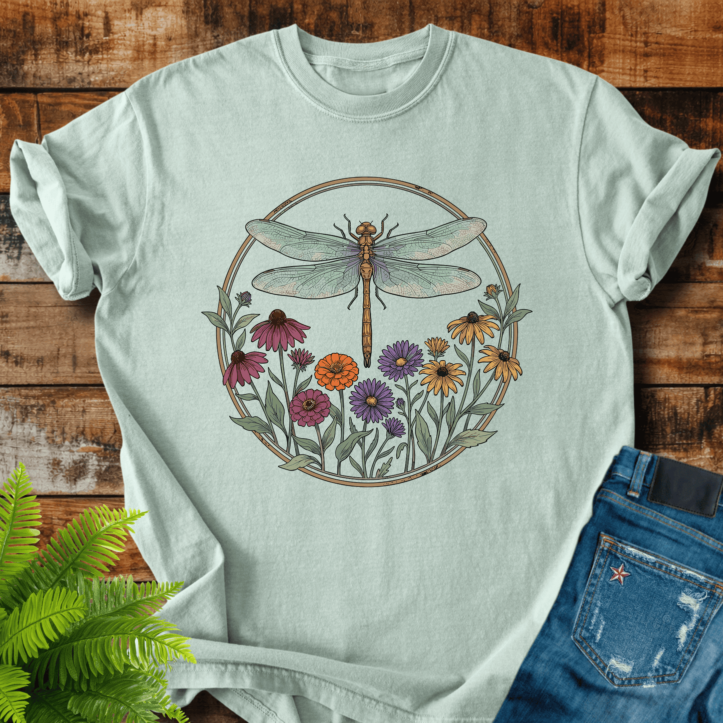 Dragonfly Wildflowers T-shirt