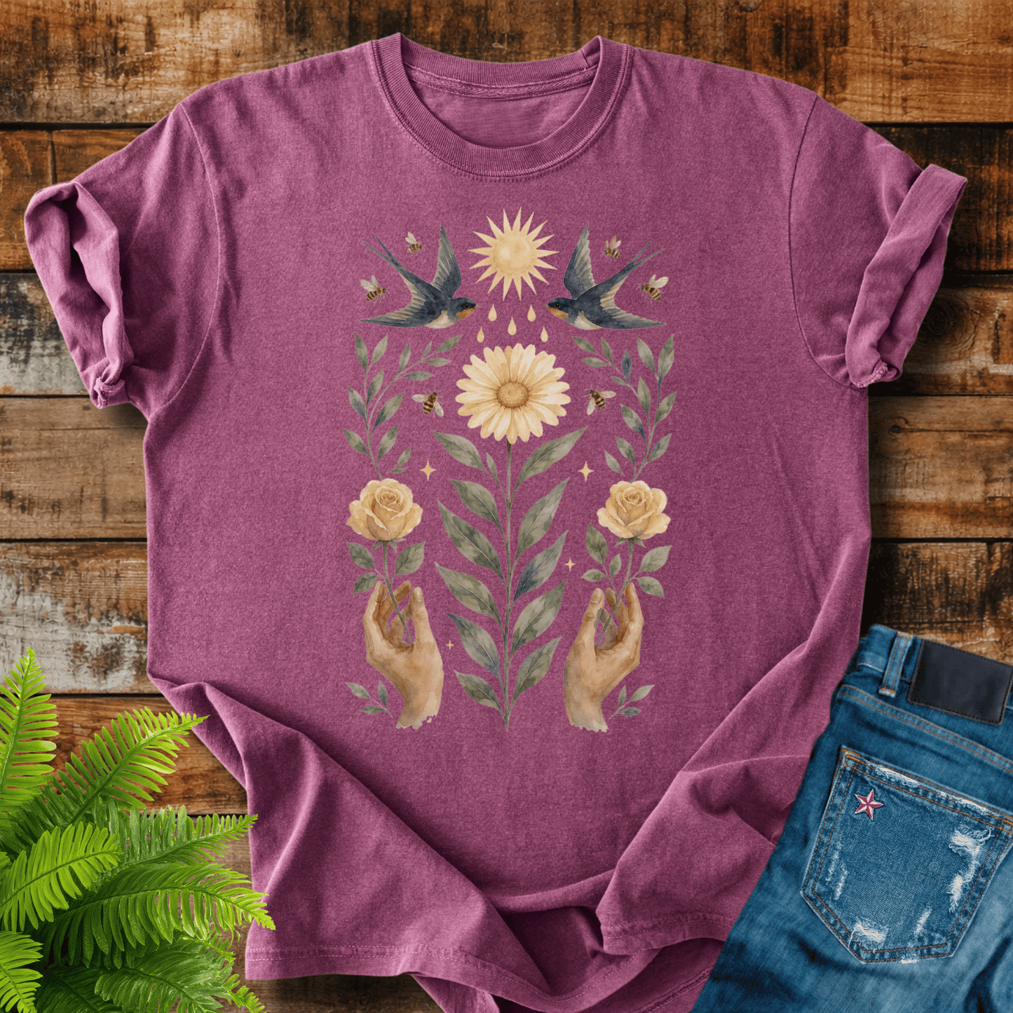 Botanical Swallow T-shirt