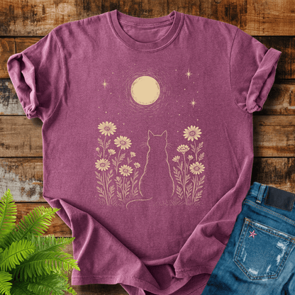 Moonlit Cat T-shirt