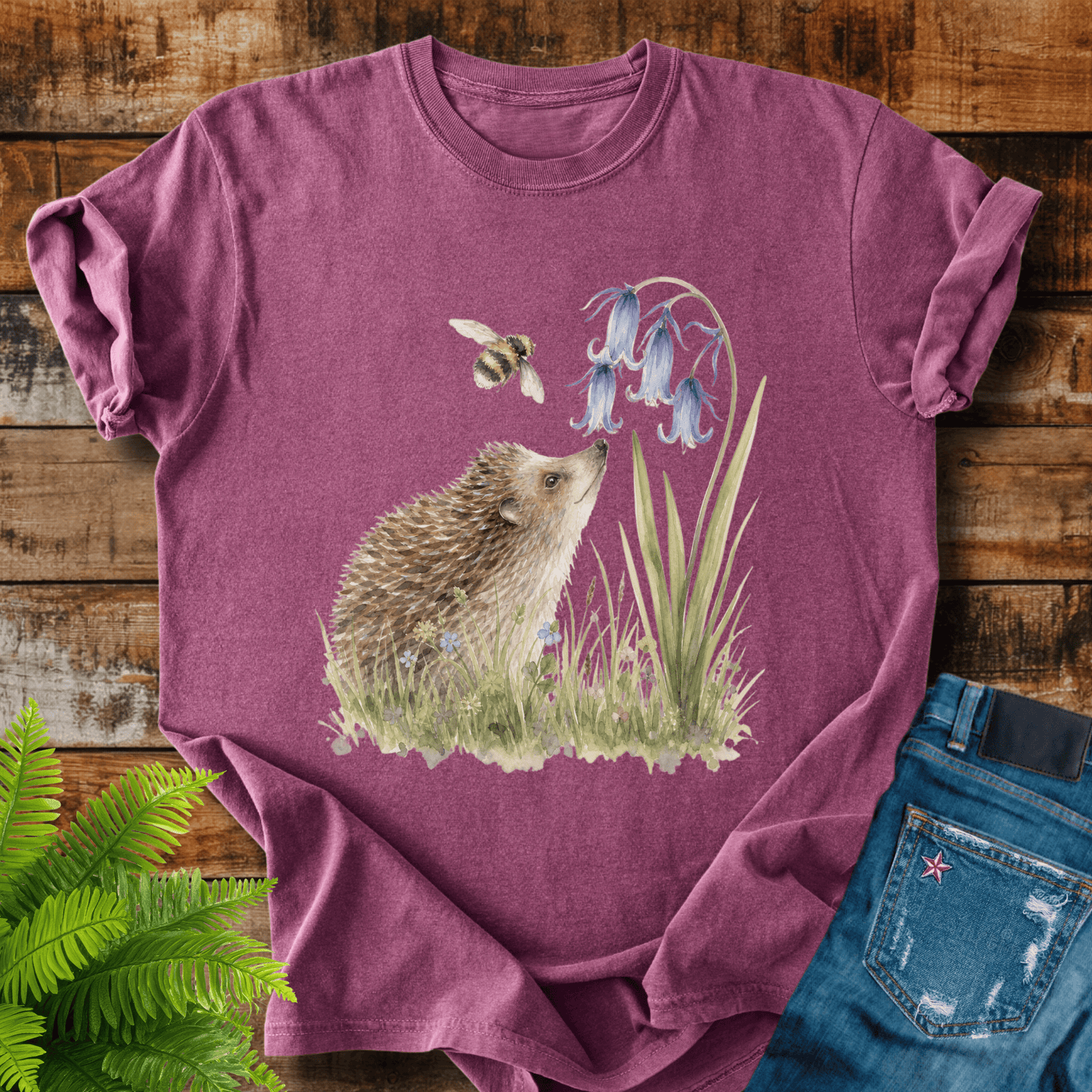 Hedgehog And Bee T-shirt