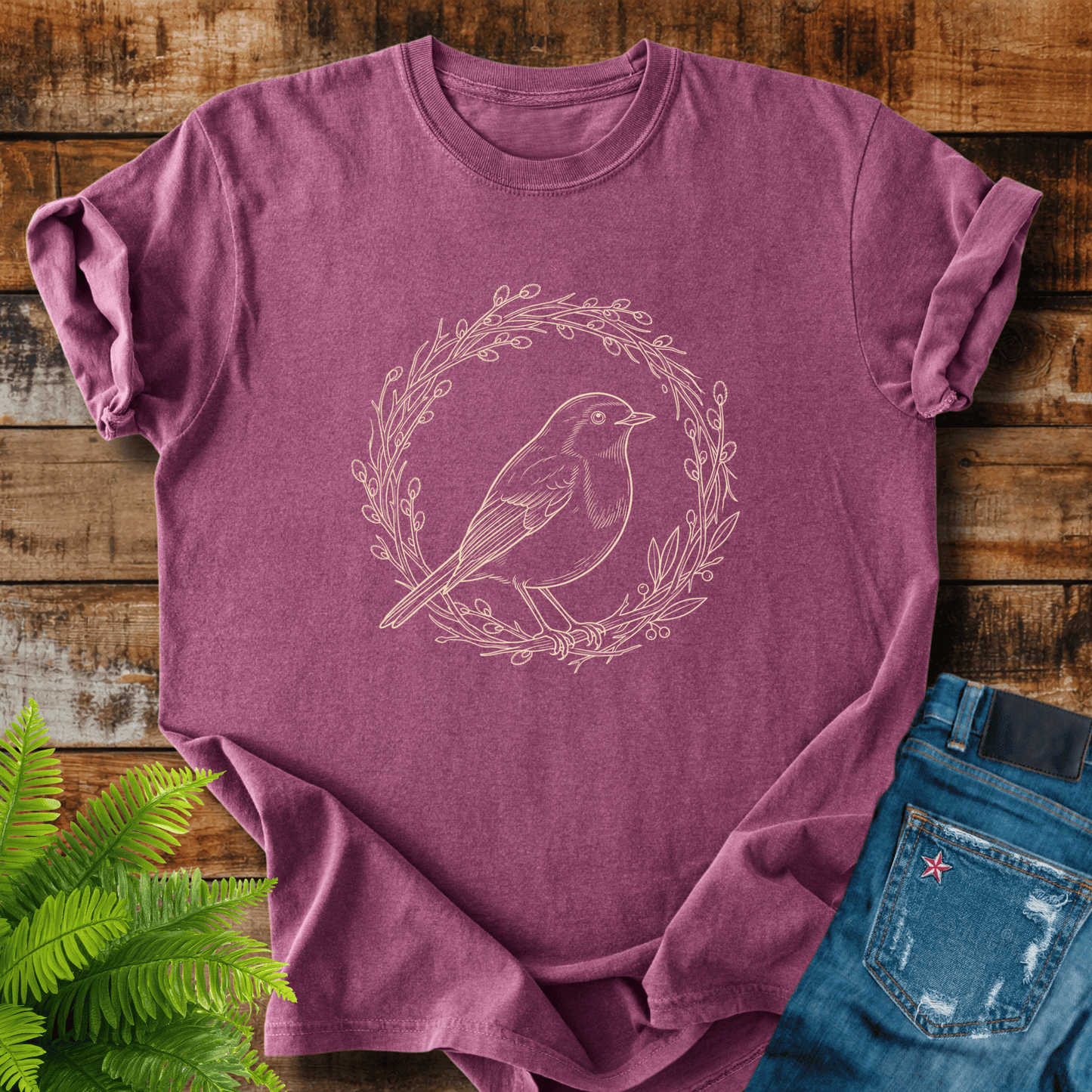 Bird Wreath T-shirt