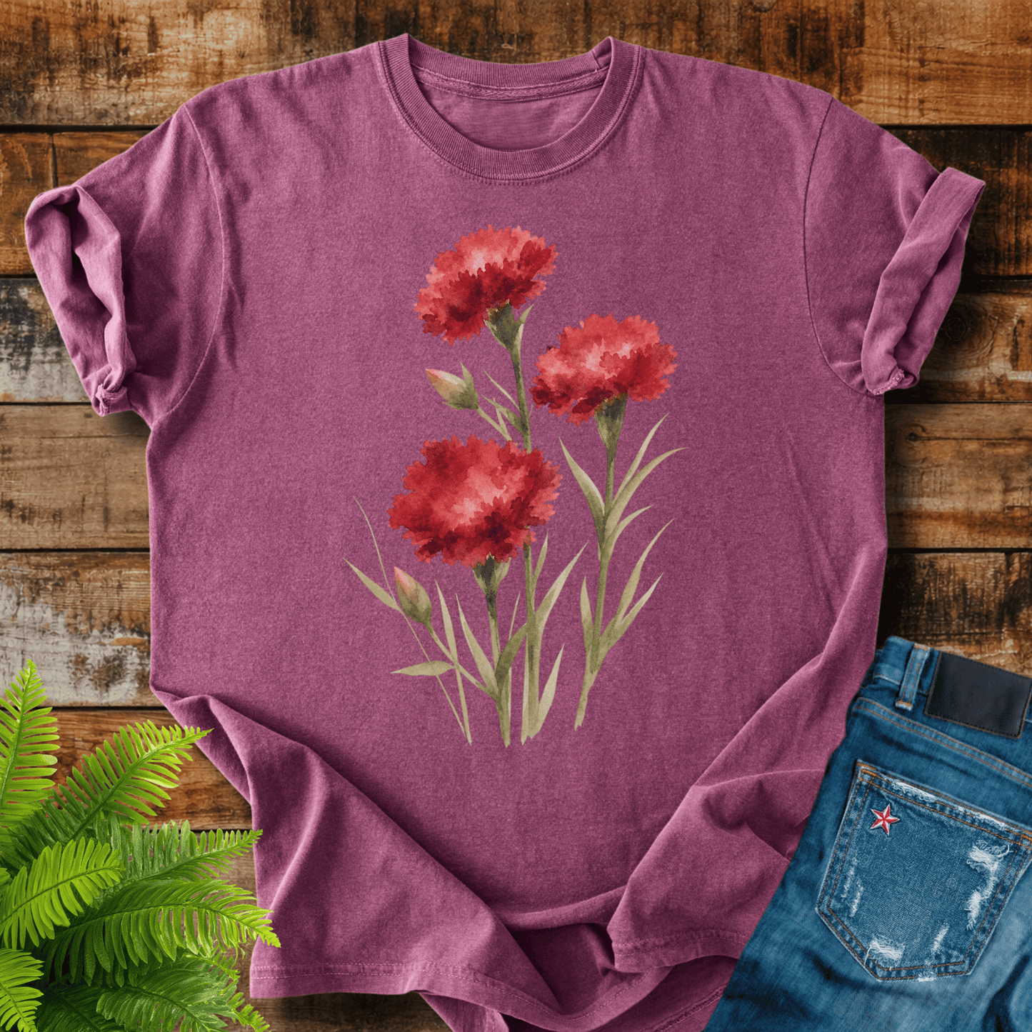 Red Carnations T-shirt