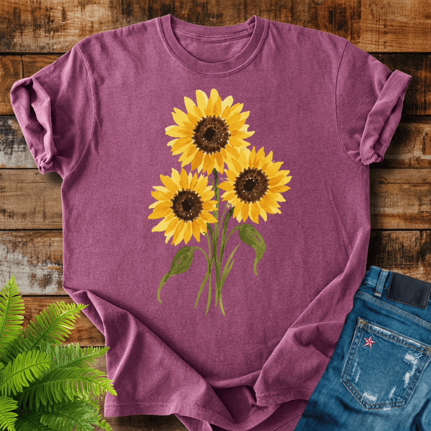 Watercolor Sunflowers T-shirt