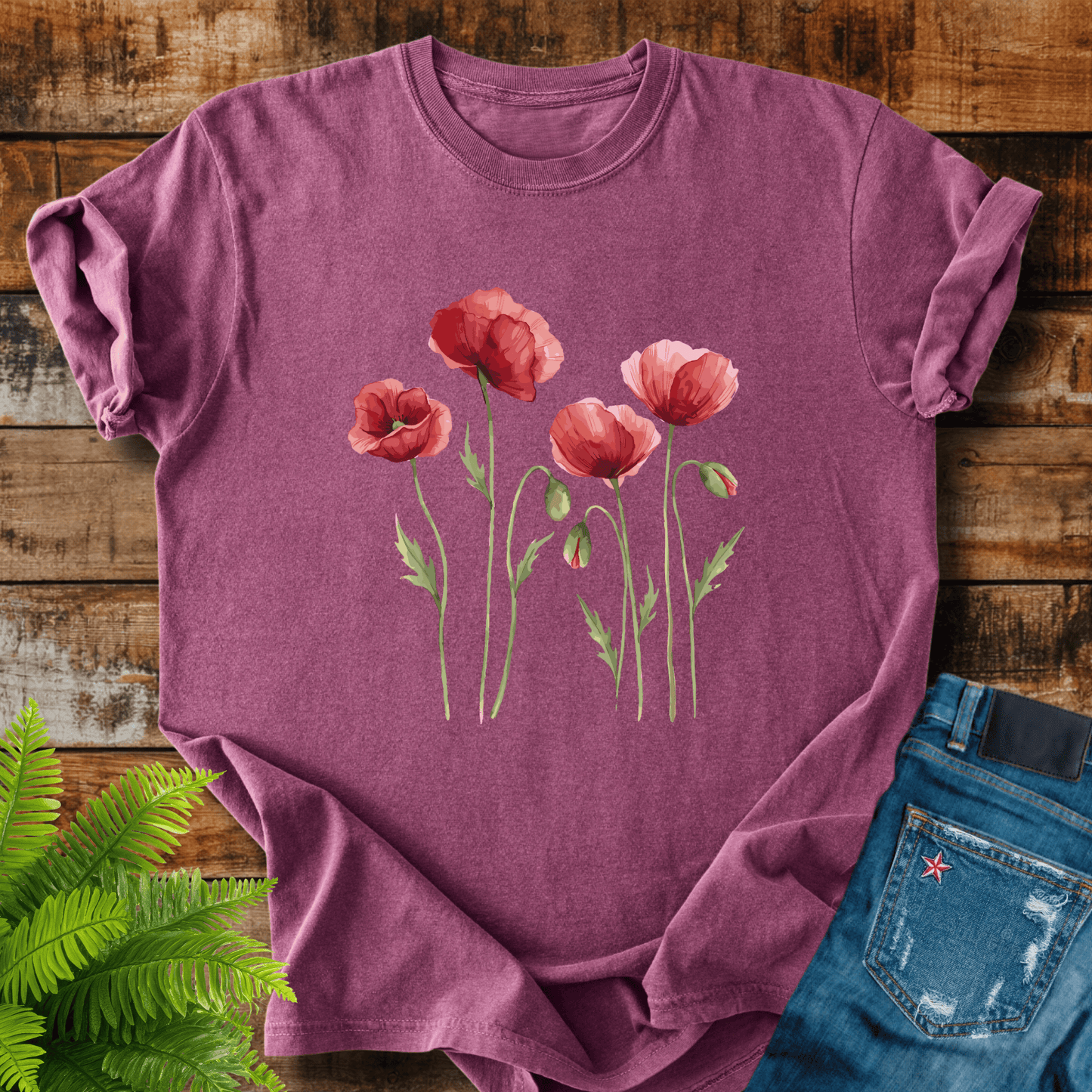 Red Poppies T-shirt
