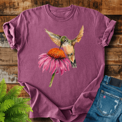 Hummingbird Flower T-shirt