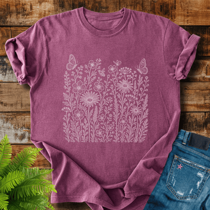 Wildflower Butterflies T-shirt