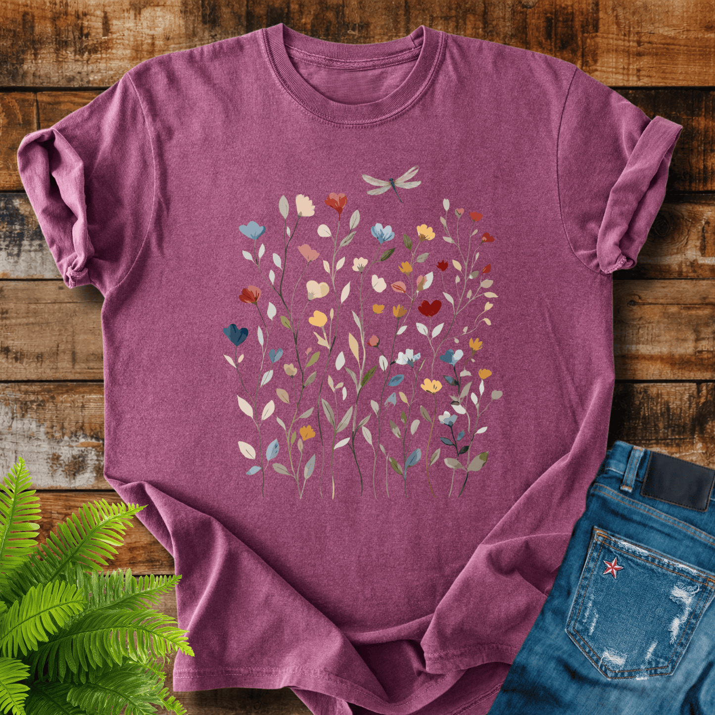 Wildflower Dragonfly T-shirt