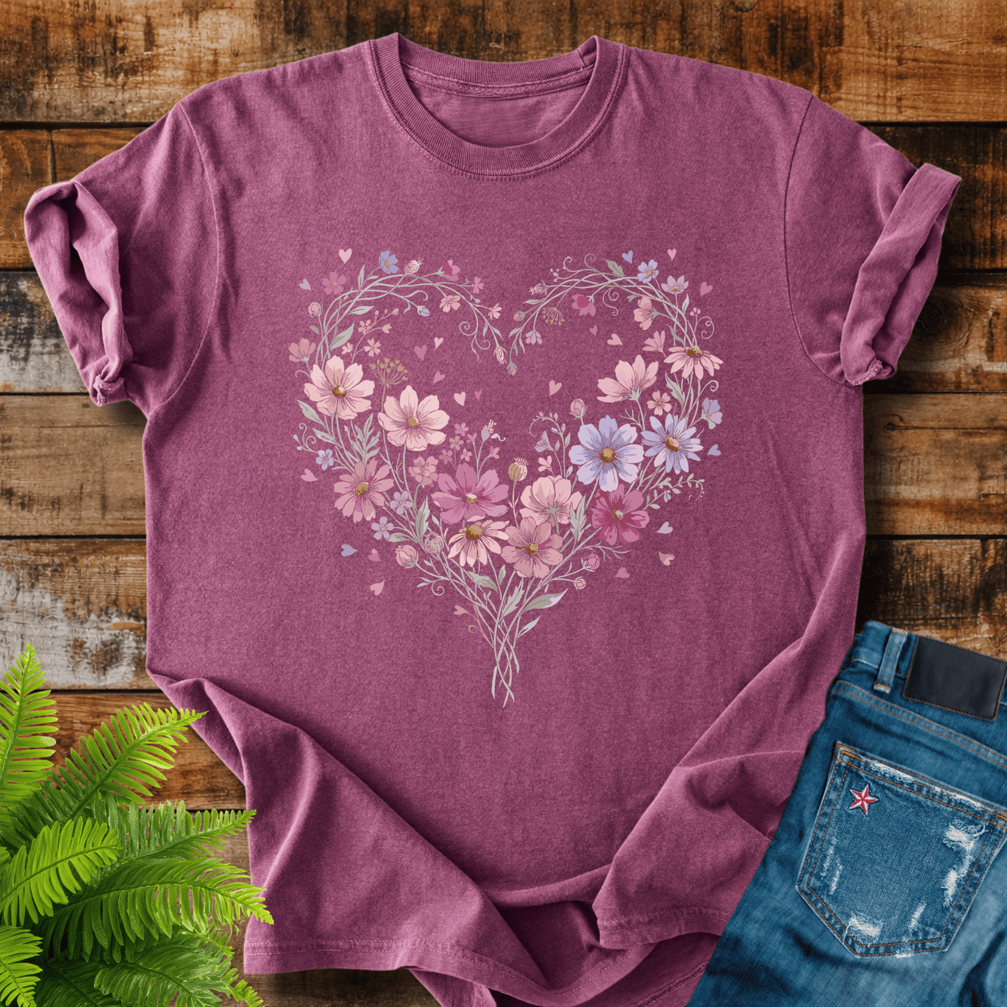 Floral Heart T-shirt