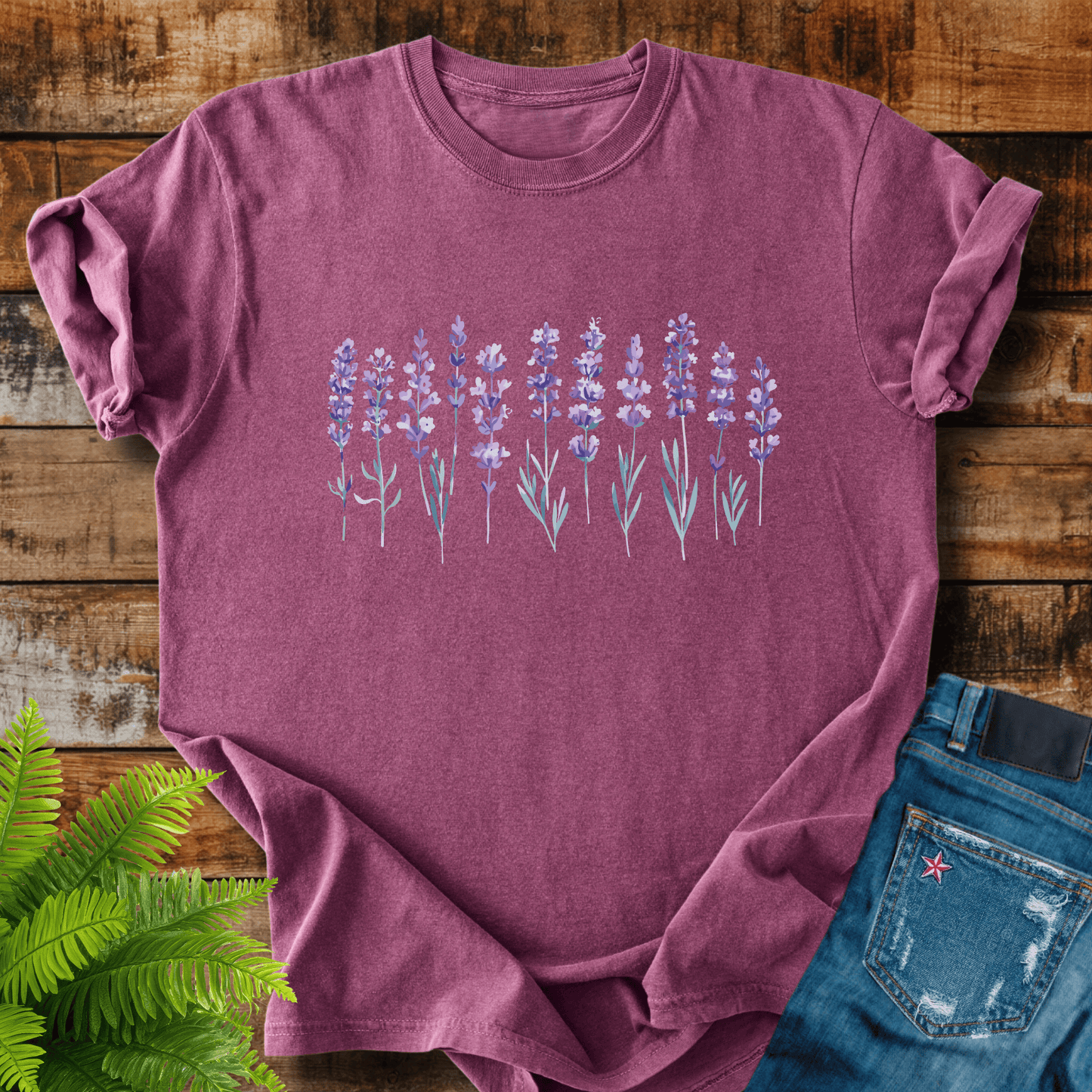 Lavender Flowers T-shirt