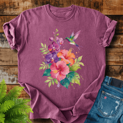 Hummingbird Flowers T-shirt