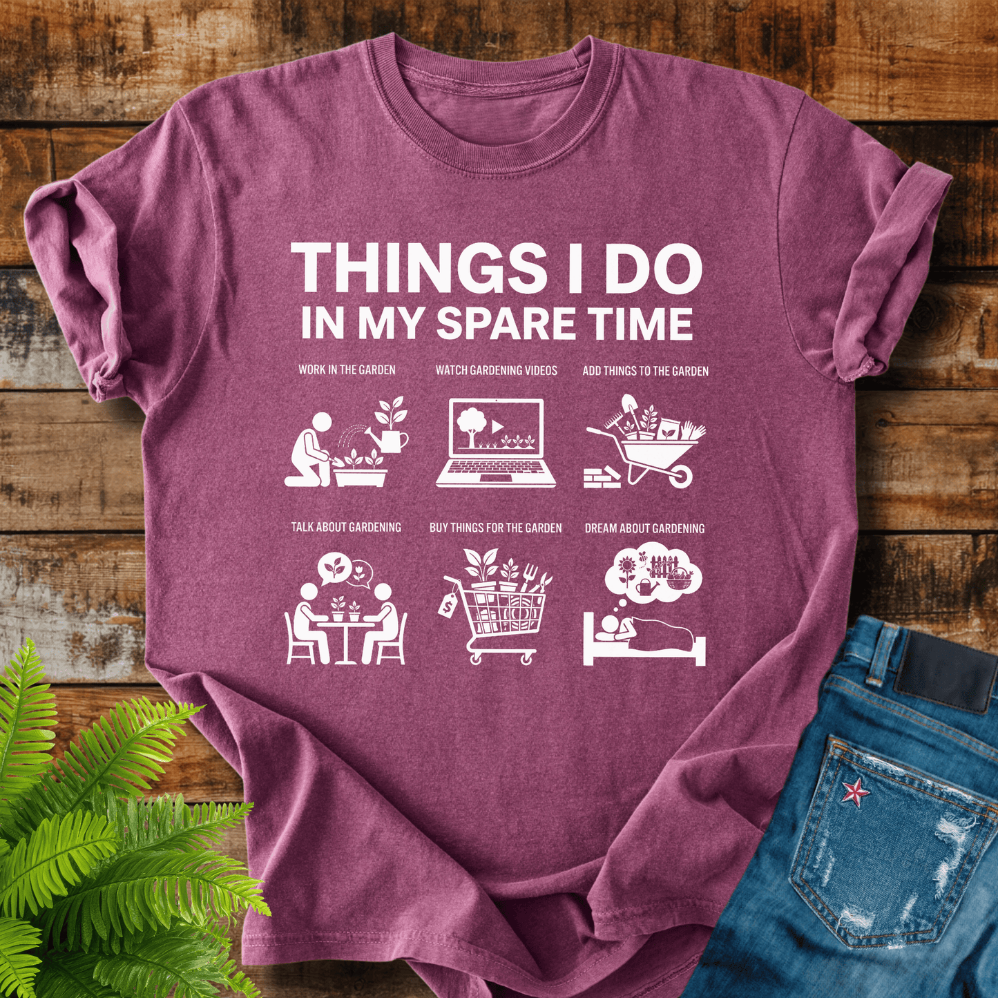 Spare Time Gardening T-shirt