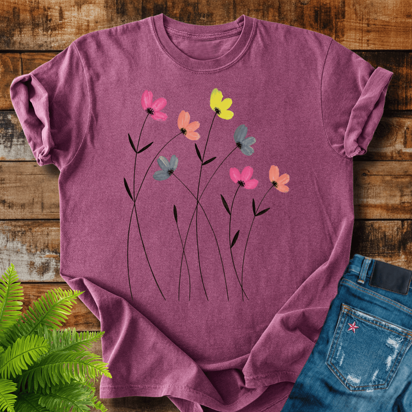 Wildflower Sketch T-shirt