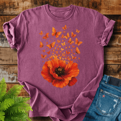 Poppy Butterflies T-shirt
