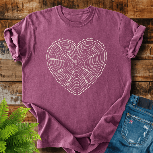Heart Tree Rings T-shirt