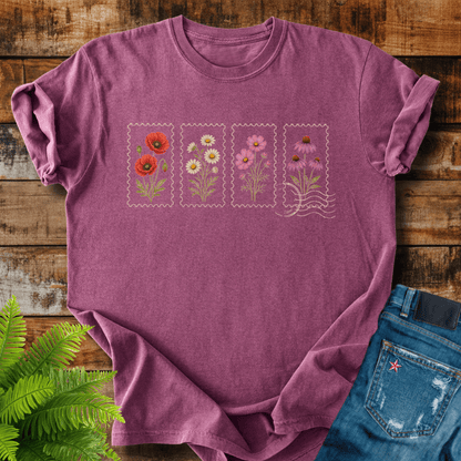 Floral Postage T-shirt