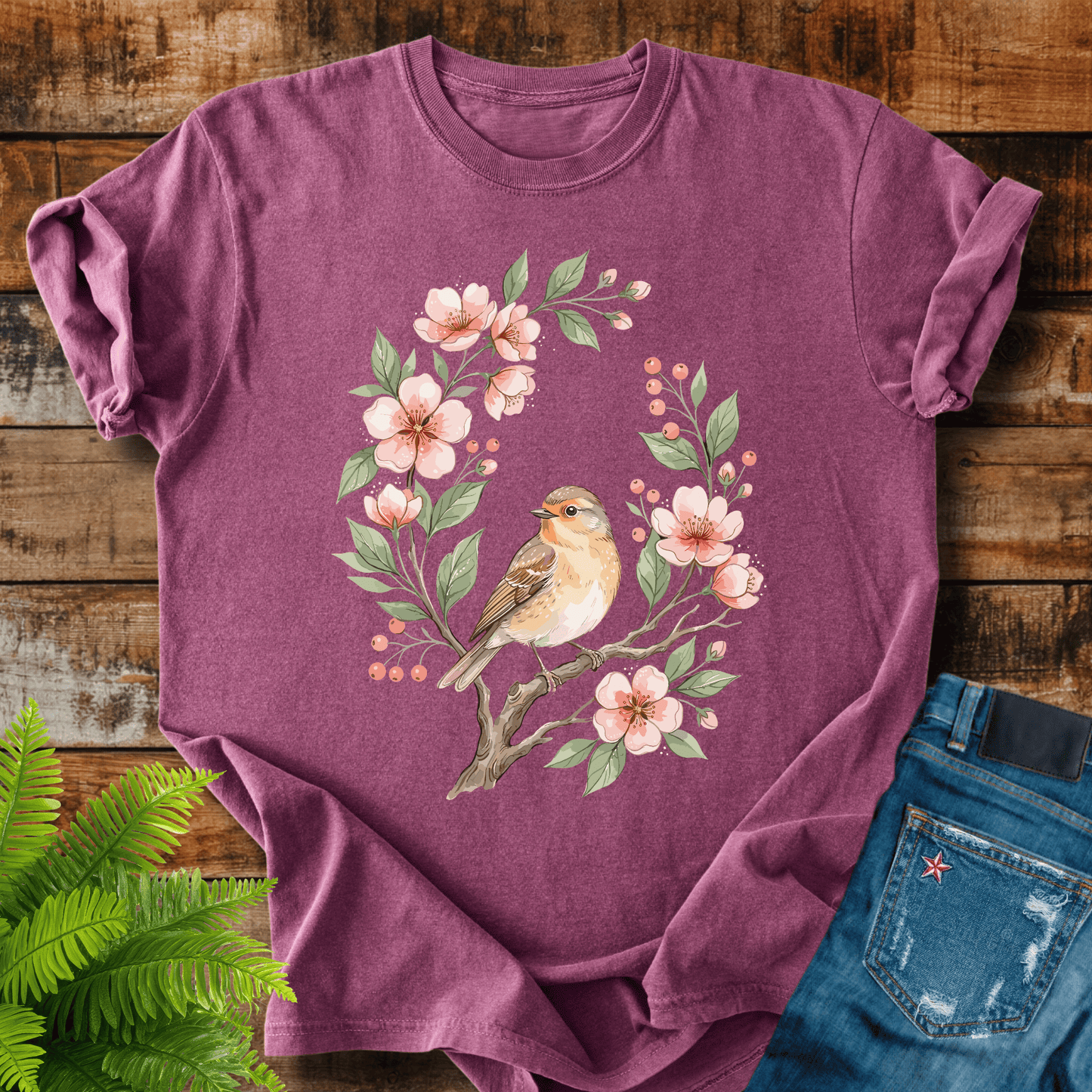 Floral Bird T-shirt
