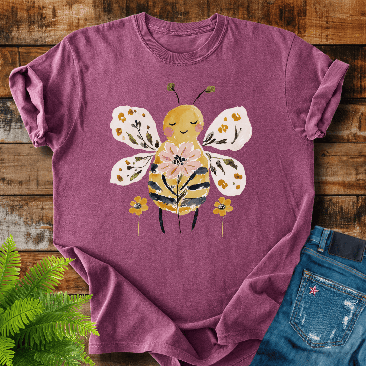Floral Bumblebee T-shirt