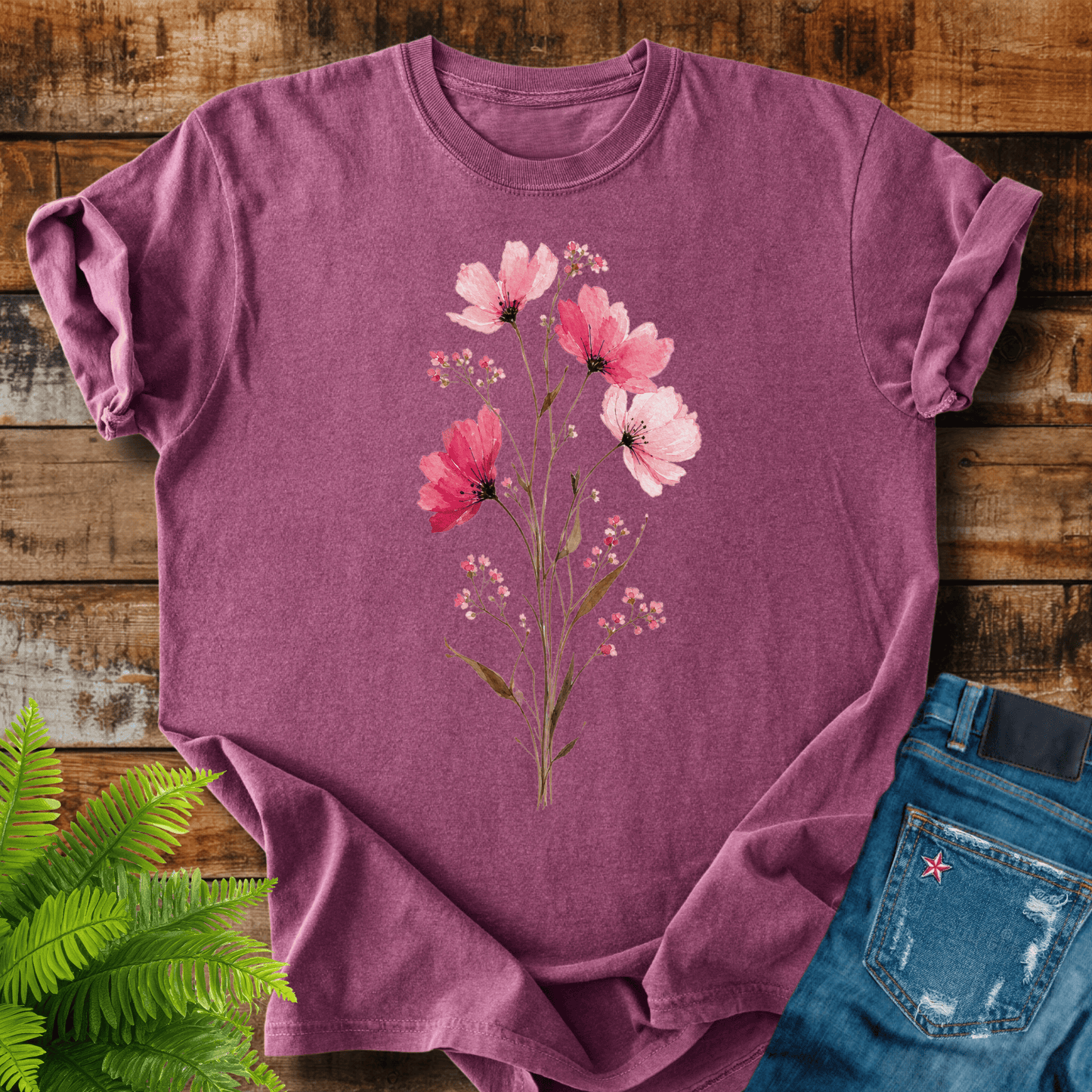 Pink Wildflowers T-shirt