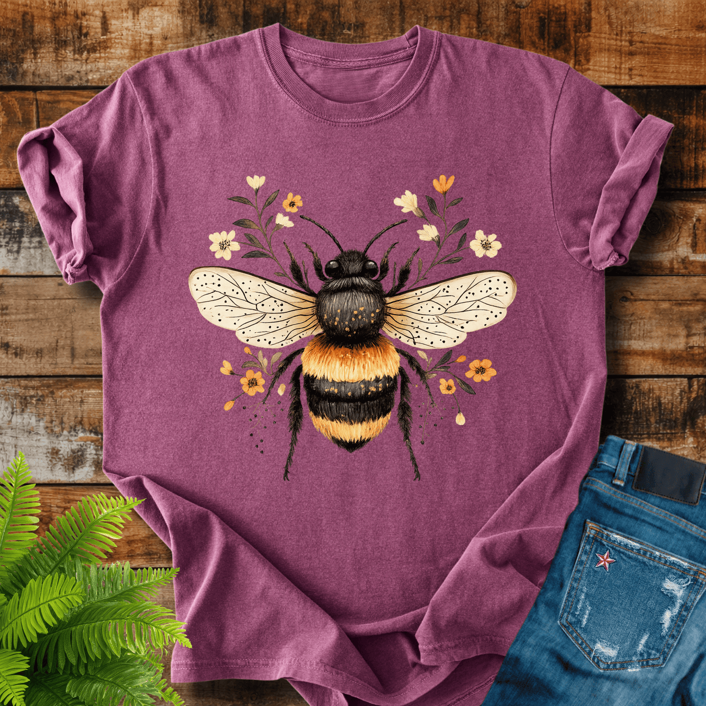Floral Bumblebee T-shirt