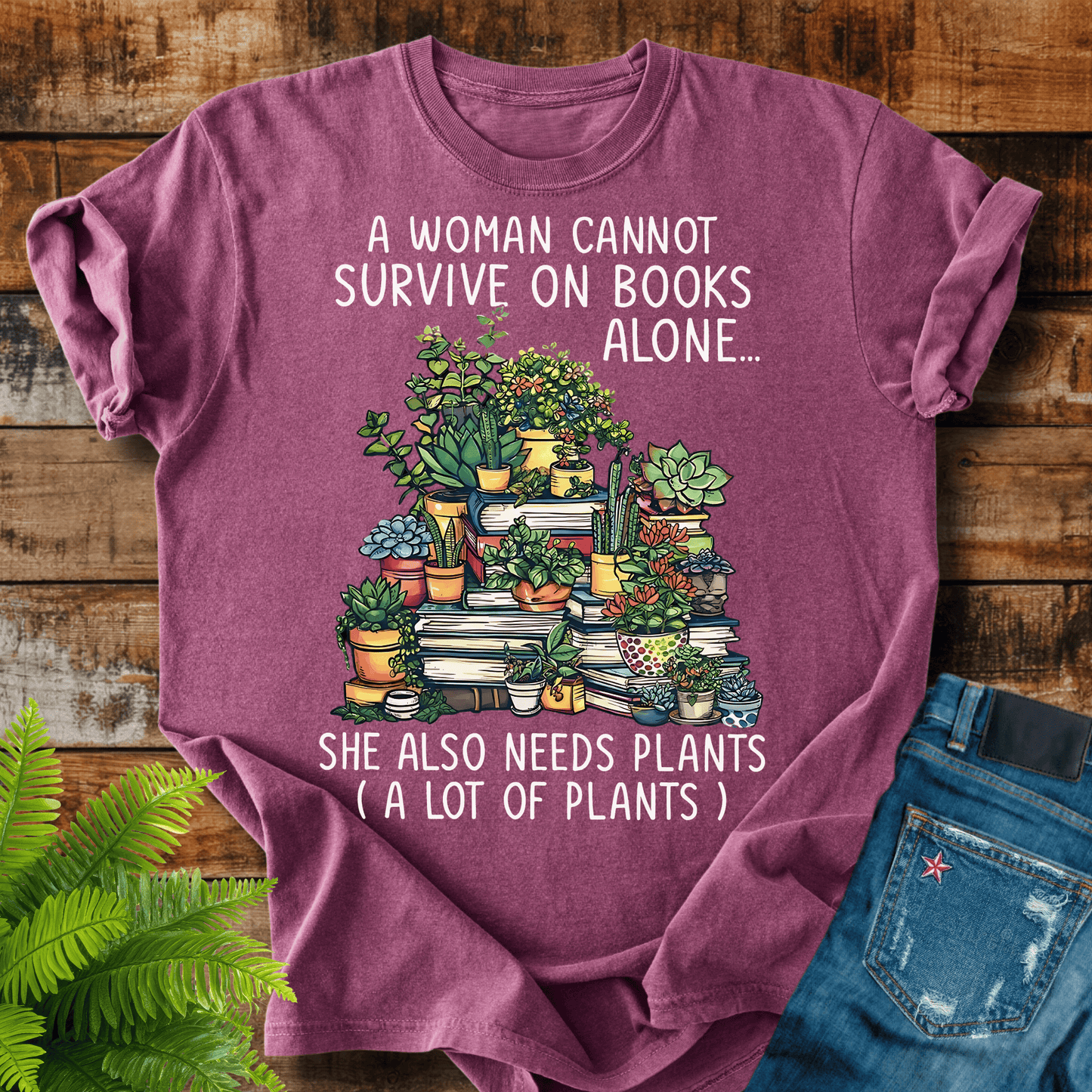 Books And Plants T-shirt