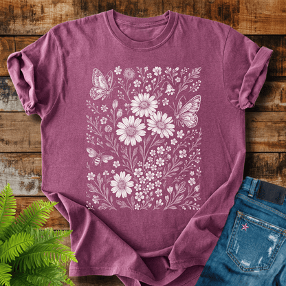 Wildflower Butterflies T-shirt